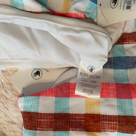 Brand New Body Glove Bikini in on trend plaid - Picture 2 of 5